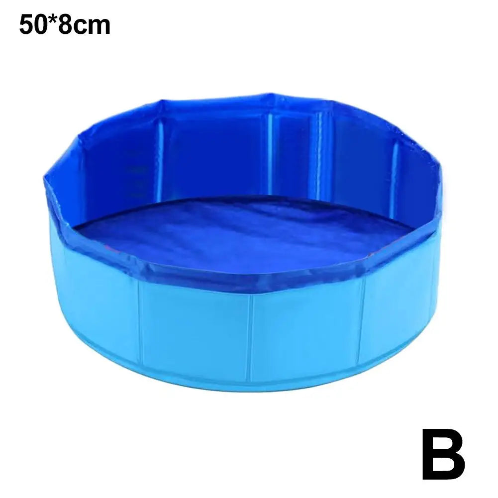Piscine pliable pour chien et chat avec jouet poisson – Bassin d’eau interactif pour bain, jeu et nettoyage des animaux