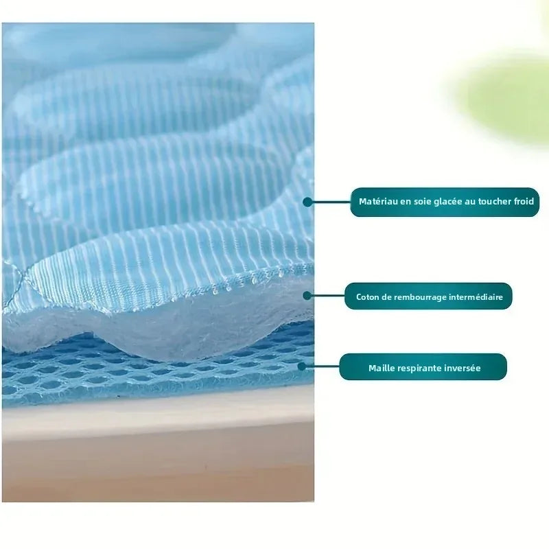Tapis Rafraîchissant pour Chien et Chat – Coussin Fraîcheur en Soie Glacée