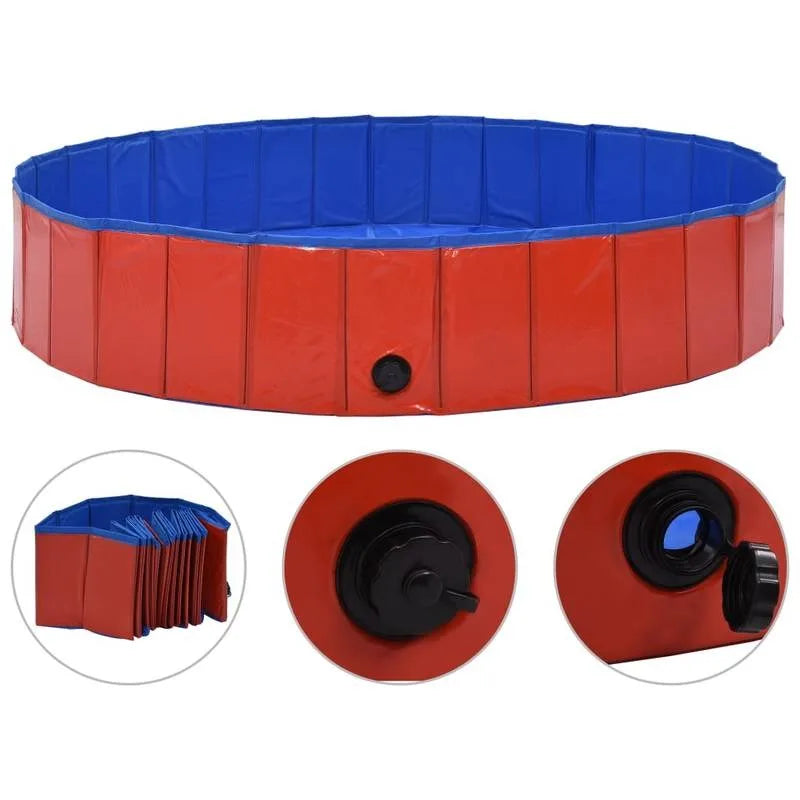 Piscine Pliable pour Chien et Chat – 160 × 30 cm