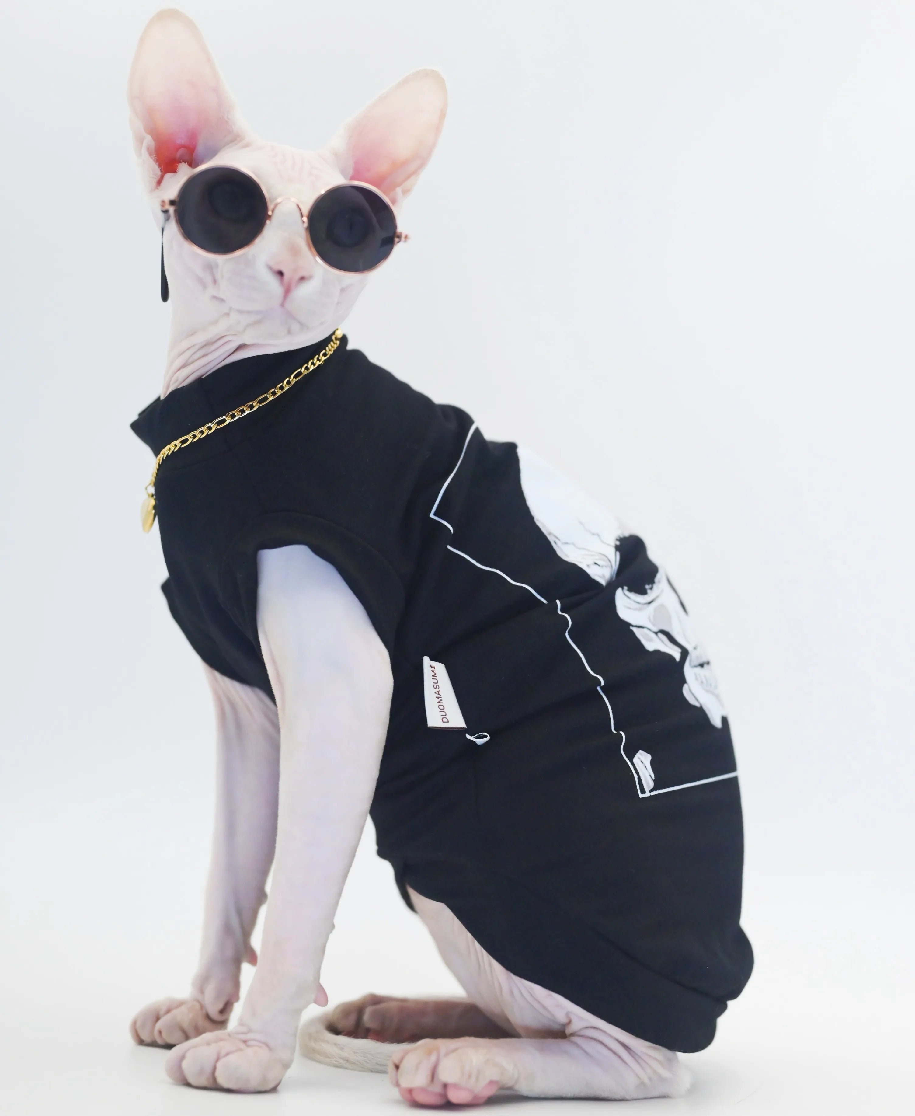 Gilet rafraîchissant pour chat Sphynx – Vêtement élégant et respirant pour chats sans poils (Sphynx, Devon Rex, Cornish Rex, chaton)